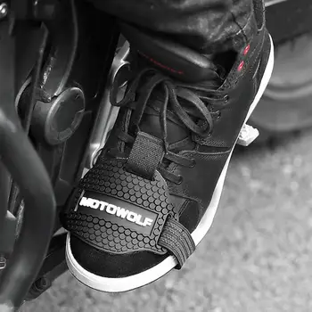 1Pc אופנוע העברה להילוך משטח מתכוונן אנטי-זרוק ללבוש עמיד כיסוי נעליים אופנוע נעלי מגן