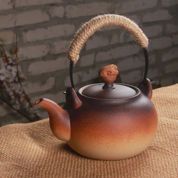 רוק ישן בוץ חשמלי כלי חרס התנור תנור פחם עמיד בפני טמפרטורה גבוהה הרמת קרן להרתיח מים קומקום תה ערכת תה
