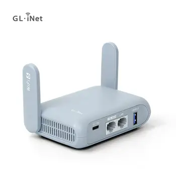 GL.iNet GL-MT3000 (בריל AX) Wi-Fi 6 אלחוטית נסיעות Gigabit הנתב, חבר ציבוריים & Hotel Wi-Fi, Captive Portal, Cybersecurity