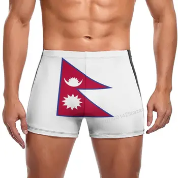 בגד ים נפאל דגל מהיר יבש מכנסיים קצרים לגברים לשחות החוף הקיץ הקצר מתנה