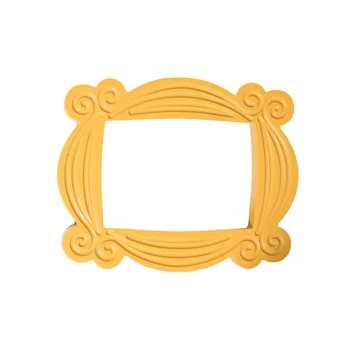 סדרת הטלוויזיה החברים בעבודת יד מוניקה הדלת מסגרת עץ צהוב מסגרות תמונה אספנות עיצוב הבית אוסף Cosplay מתנה