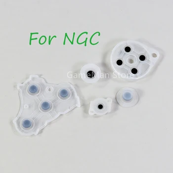 100Sets עבור Nintendo GameCube NGC בקר שקוף מוליך גומי סיליקון כפתור Pad עבור NGC מסוף החלפת ערכות