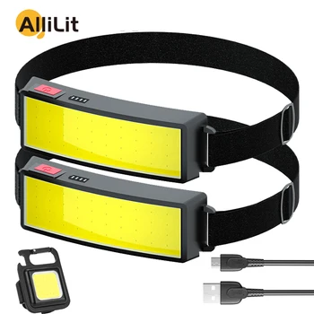 AlliLit קלח הצפה פנסי חיצונית משק בית נייד LED פנס מובנה עם 1200mah סוללה נטענת USB מנורה.
