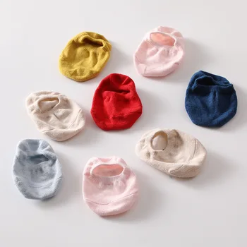 תינוק לבן גומי נגד החלקה הקרסול קצר קומה גרביים אביב קיץ כותנה דק בגדים עבור בנים בנות תינוק פעוט אביזרים