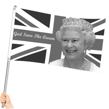 אליזבת השנייה האזכרה דגל דגל דגל בריטניה האבל מלכת אליזבת השנייה 1952-2022 הנצחה של מלכת יופי