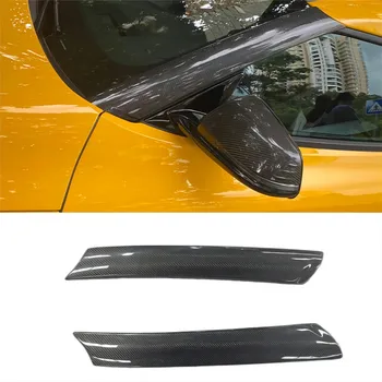 עבור טויוטה סופרה, MK5 A90 2019-2021 המכונית עמוד השמשה הקדמית זכוכית לקצץ מדבקות אמיתי סיבי פחמן חיצוני אביזרים