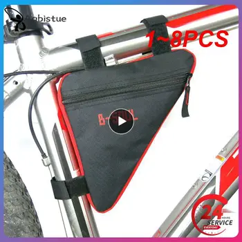 1~8PCS עמיד למים משולש קדמי מסגרת צינור תיק אופניים שקיות אופני הרים כיס מסגרת מחזיק תיק אוכף רכיבה על אופניים MTB