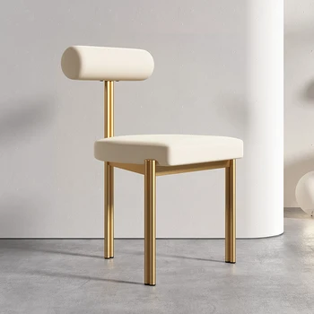 מודרני זהב האוכל הכיסא יוקרה קטיפה נורדי השינה המשרד מעצב הכיסא להירגע Cadeira דה Plastico הרהיטים בסלון
