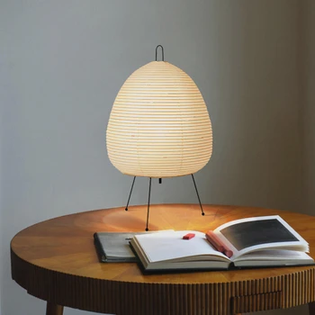 אורז יפני נייר פנס Led מנורת שולחן הסלון, חדר השינה ליד המיטה ללמוד מלון Homestay אמנות יצירתית עיצוב חצובה מנורת רצפה