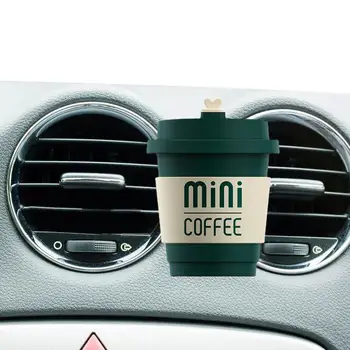 יצירתי המכונית לשקע בושם חמוד, כוס הקפה צורה המכונית ארומתרפיה מכונית חמודה עיצוב פנים ניחוח קישוטים