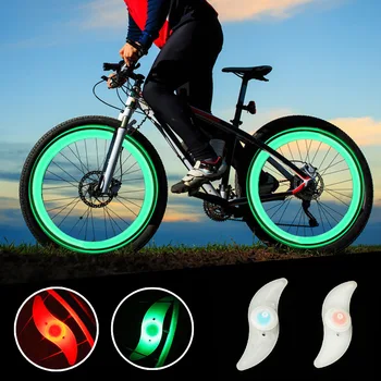 3 מצב תאורה ניאון הובילו גלגל אופניים דיבר אור עמיד למים צבע האופניים בטיחות נורת אזהרה רכיבה על אופניים אור אופניים אביזרים