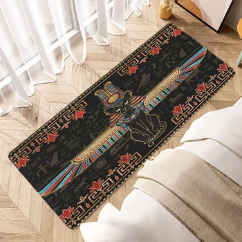 חדר השינה השטיח בסלון מחצלות תרבות מצרים העתיקה הביתה חתול האמבטיה שטיח למטבח לשטיח דלת הכניסה טרקלין השטיח
