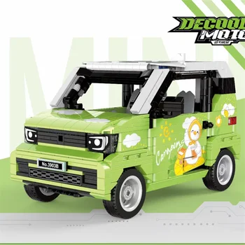 DECOOL היי-טק 3903 3903A 3903B אפליקציה RC קלאסי דגם של מכונית עם מנוע אבני בניין לבנים חינוכי צעצועים מתנות יום הולדת
