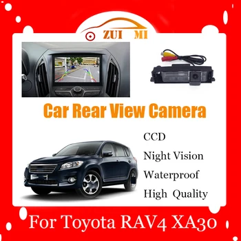 מכונית הפוכה מצלמה אחורית, לוחית רישוי אור טויוטה RAV4 XA30 2005~2012 ראיית הלילה עמיד למים גיבוי חניה המצלמה