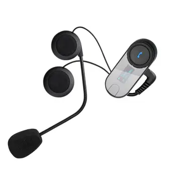 1PCS TCOM-SC Bluetooth אינטרקום אופנוע קסדה אוזניות אלחוטיות אופנוע הראש הפנימי מסך LCD FM אוזניות