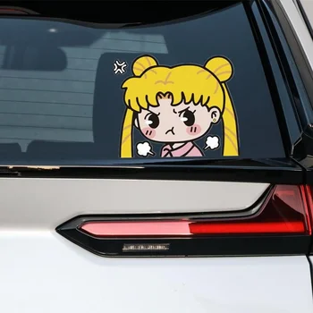 עבור מדבקות רכב סיילור מון Tsukino Usagi יופי מקסים חמוד קריקטורה מצחיק יצירתי קישוט שמשה כוונון אוטומטי סטיילינג