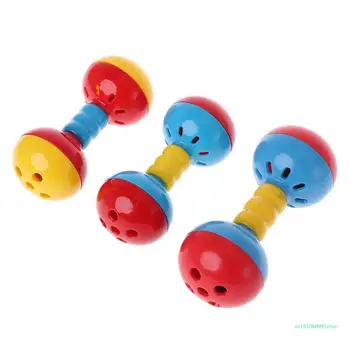 ציפור הכדור צעצועים עם קול פעמון צבעוני פלסטיק קטן, בינוני תוכים