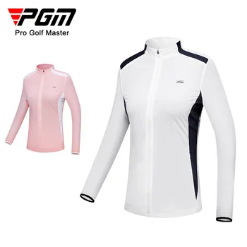 PGM גולף נשים מעיל קיץ קרם הגנה המעיל קל משקל קרם הגנה ' קט לנשימה חור גולף עיצוב בגדי נשים YF566