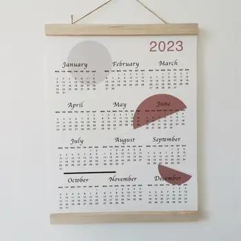לוח שנה יצירתי מינימליסטי רב-שימוש 2023 לוח שמן על בד הסלון