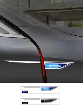 2pcs Chrome שינוי הרכב הגוף סטנדרטי פנדר קישוט גרסה מדבקה מרצדס בנץ AMG אצן אביזרי רכב