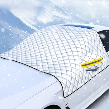 עיבוי המכונית קרח שלג לכסות את השמשה הקדמית אנטי-פריז מכסה החורף חיצונית אנטי-כפור אנטי-רוח-מגן אביזרי רכב