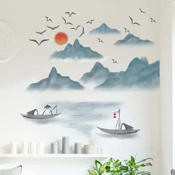 הספרות מדבקת קיר לילדים נוף PVC עיצוב חדר מדבקות קישוט הבית באביזרים עצמית דבק טפטים