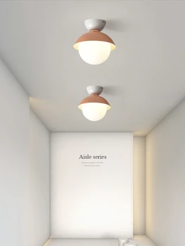 נורדי מסדרון מסדרון מנורת יצירתי אישיות Makaron מרפסת שמש מנורת שולחן מודרני פשוט במלתחה קטנה מנורת תקרה