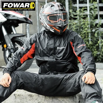 אולטרה דק מעיל אופנוע עמיד למים בגדים ימים גשומים רעיוני ניילון מעיל גשם בשביל אופנוען לנשימה נוח