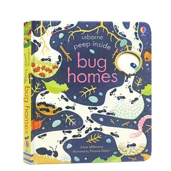 להציץ פנימה באג בתים אנגלית חינוכי 3D דש ספרי תמונות לילדים חרקים ספרי מדע פופולרי