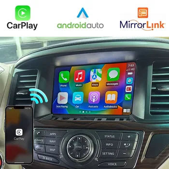 מולטימדיה לרכב השיפוץ, משולבת אלחוטית אנדרואיד אוטומטי Apple CarPlay לשדרג את המכשיר על ניסן הארמדה Y62 סיור פורץ הדרך