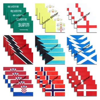 5 יח ' דגל סקוטלנד מדבקות ויניל אנגליה קרואטיה דנמרק נורווגיה איסלנד דגל מדבקה על רכב חלון המכונית הפגוש אביזרים