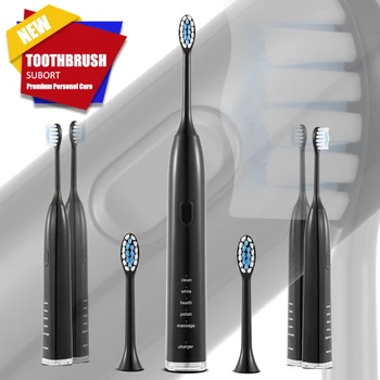 SUBORT X Pro מברשת שיניים חשמלית עבור גברים ונשים Houseehold הלבנת IPX7 עמיד למים מברשת שיניים קולי אוטומטי מברשת השיניים