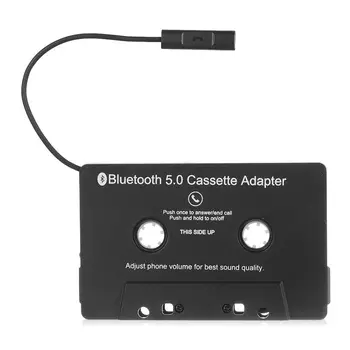 העברת Bluetooth רכב AUX ג ' ק מוסיקה מתאם תקליטורים טייפ ממיר קלטות שמע לרכב