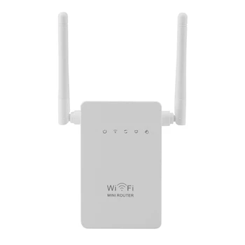Wireless Wifi מהדר 300mbps Extender מגבר מגבר אנטנה כפולה עבור אות Wi-fi טווח רשת אינטרנט אלחוטי 2.4 G AP הנתב