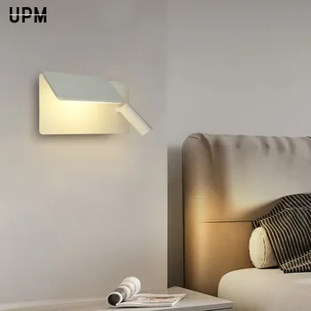 Led מודרנית קיר אור פנימי מנורות קיר למעלה למטה 3W + 6W פמוט קיר אורות מנורה עבור חדר השינה, הסלון מדרגות מירור אור