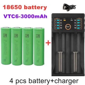100% neueoriginal 3,7V3000 MAH Li ionen 18650batterie für SONY US18650 VTC63000 mah 18650 batterie3,7V+1stücke Batterieladegerät