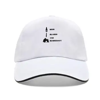2020 החדש של גברים מצחיק בירה להבי & BUSHCRAFT מזדמנים לובש אפור צוואר צוות ביל כובע קמפינג BUSHCRAFT מגניב כובע בייסבול