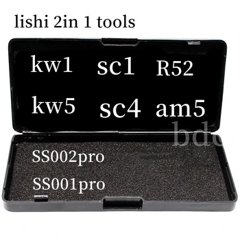 מקורי מפענח Lishi 2 1TOOLS SS002pro SC1 SC4 KW1 KW5 מפענח מנעולים, תיקון כלי רכב מפתח הרכב