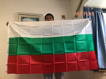 השמיים הדגל הלאומי הבולגרי דגלים 90x150cm פוליאסטר אירופה האיחוד האירופי לבן ירוק אדום ב. ג. bgr דגל בולגריה