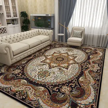 רטרו השטיח הפרסי בסלון 160x230 גדול גודל שטיחים קישוט חדר השינה אנטי להחליק מחצלות גדולות באזור השטיח יוקרה חלקה