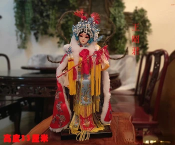 בסגנון סיני מתנות, משי בובה, האופרה של בייג ' ינג דמויות, מתנות, זרים מלאכת יד, בובות ו-Mu Guiying קישוטים