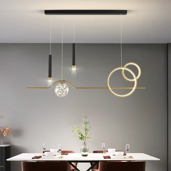 נורדי Led אור תליון חי בחדר השינה מסעדה גופי מודרני פשוטה שולחן האוכל נברשת בית תאורה פנימית המנורה