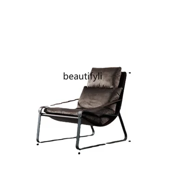 yj מעצב פנאי הכיסא ספה איטלקית מינימליסטי השינה כיסא יוקרה בד הספה
