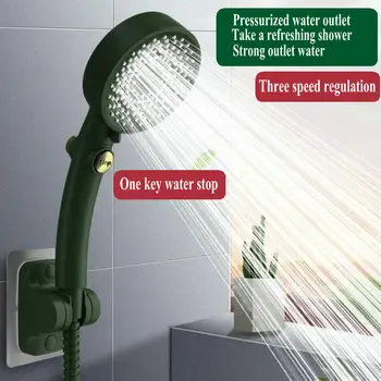 כף יד פשוטה המקלחת מים בלחץ אמבטיה חדר מקלחת מקלחת ערכת צינור מקלחת ראש