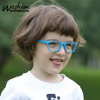 בייבי בנים בנות משקפיים 1-3 שנים אופטי סיליקון גמיש משקפיים מסגרת מתקנת עדשה אופטית UV00
